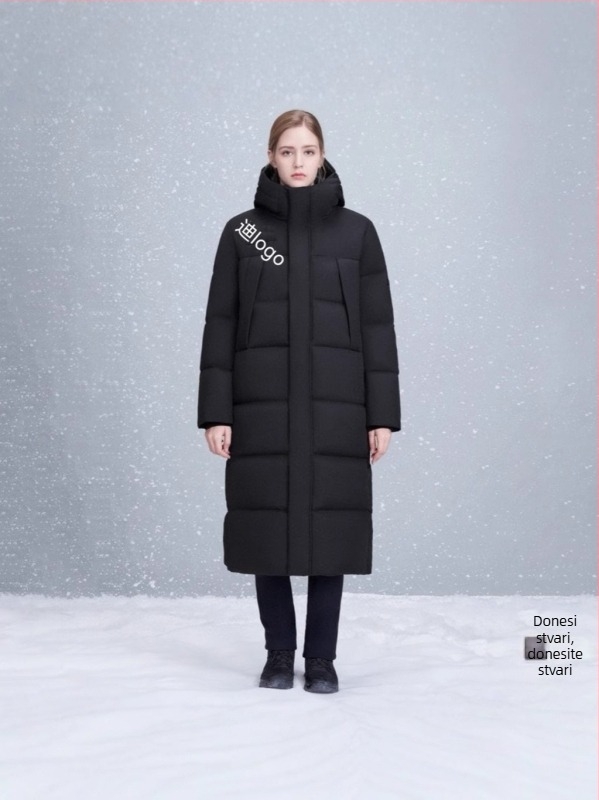 Jakna s kapuljom, punilo od pačjeg puha, sadržaj puha 86–90%, 384 g puha, zatvarač