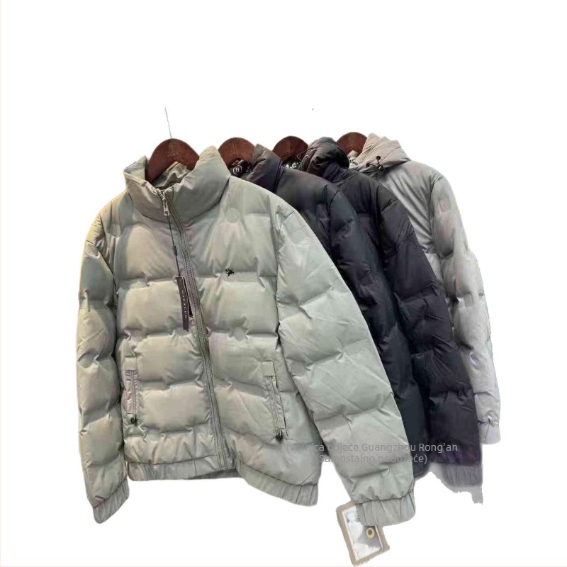 Muška zimska jakna s kačjim perjem, ležernog kroja, kapuljača, zatvarač, sadržaj perja 91–95%