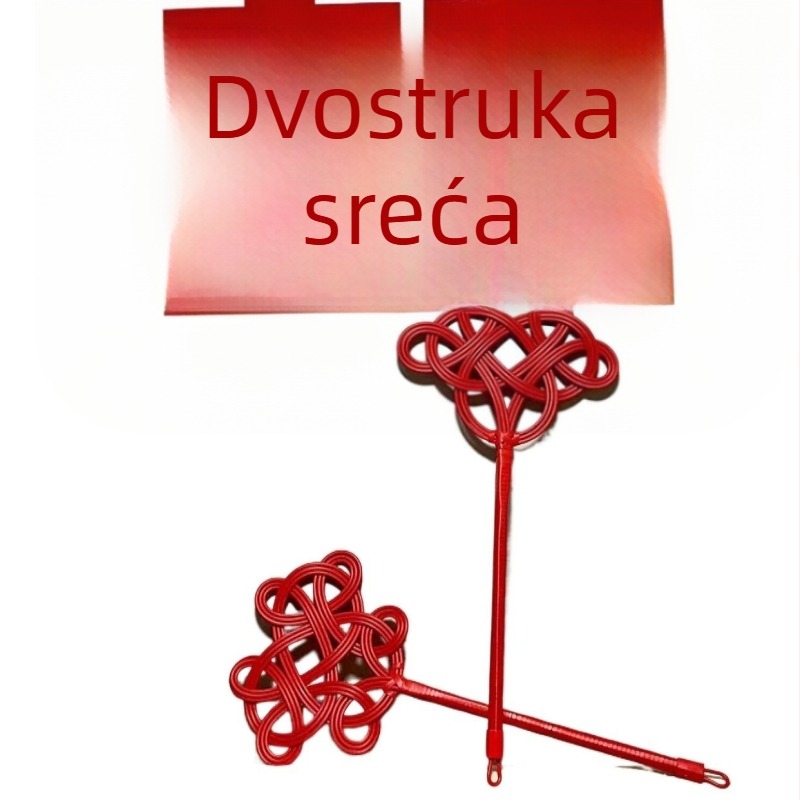 Vjenčana četka za prašinu za deke i puhaste jakne, s ratanskim pletenim dizajnom i ratanskim jezgrama