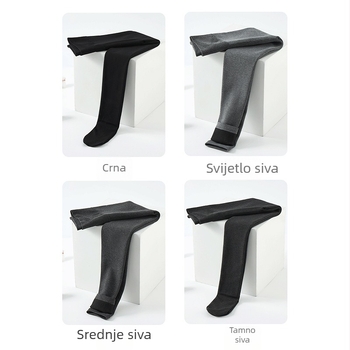 Kompresivne ženske leggings, s flis podstavom, visokim strukom za suzdržanje trbuha i podizanje stražnjice, tkanina od viskoznog vlakna, srednja debljina, visoka elastičnost