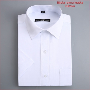 Košulja, Poslovna, Labav kroj, Kvadratni ovratnik, Dugi rukavi, 95% poliester