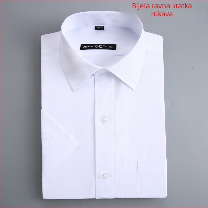 Košulja, Poslovna, Labav kroj, Kvadratni ovratnik, Dugi rukavi, 95% poliester