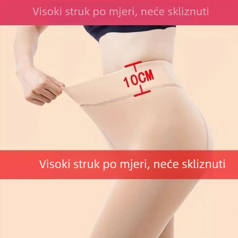 Hulahopke s fleecem podstavom – ultra debeli, plus veličina, boja kože, tople