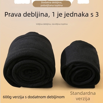 Termalne hlače za muškarce i žene, podstavljene flisom, izuzetno debele, poliester-elastan smjesa, jednobojne, zadržavaju toplinu, ravne krojenje, Jesen 2025