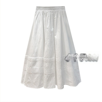 Ženska A-kroj midi suknja – gradski elegantan stil, Xuan Dou, proljeće 2025