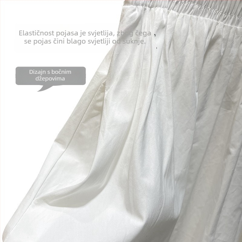 Ženska A-kroj midi suknja – gradski elegantan stil, Xuan Dou, proljeće 2025