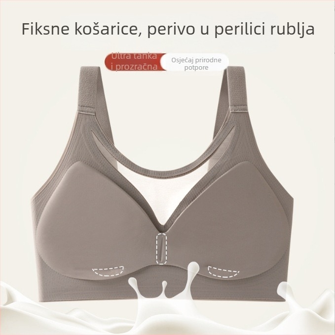 Besšivni grudnjak bez naramenica za žene s velikim dojkama, bez metalnih ojačanja, potpuno pokriven, bez žica, PLUS SIZE, skuplja bočne dojke, sprječava opuštanje