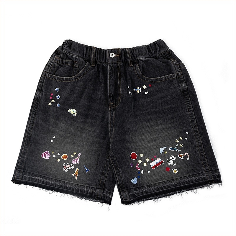 Muške traper kratke hlače - elastičan pojas, opušten kroj, 100% pamuk, Ljeto 2025