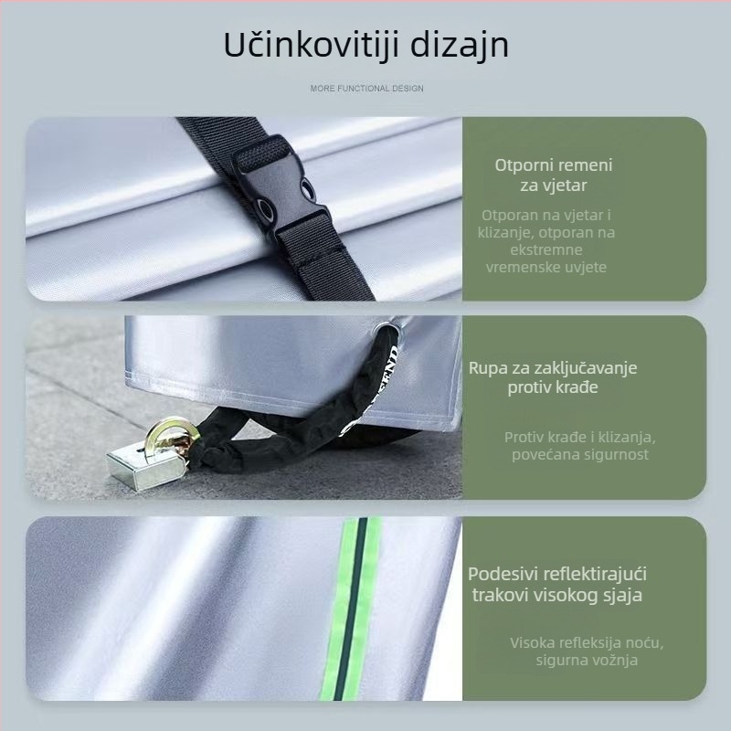 Pokrov za električno vozilo – zaštita od sunca, kiše, prašine, mraza i snijega – jednostavan stil