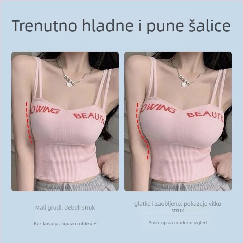 Top bez naramenica od Ice Silk – 3/4 kupa, Odvojive dvostruke naramenice, Oblik: tanak gore, debe dole, Bez čeličnog prstena