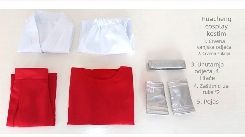 Tianguan Blessing cosplay kostim s perikom i cipelama – unisex, antički stil za igre i anime, 90% poliester + 10% lana, smjesa kemijskih vlakana, proljeće 2022