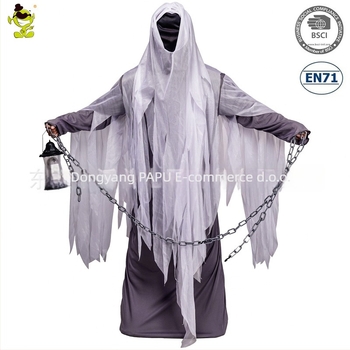 Halloween kostim za odrasle: ogrtač cosplay Lantern Ghost — horor kostim za zabavu (Materijal: Poliester; Glavni materijal: 98% poliester; Spol: Muški; Dob: Odrasli; Prigode: Igre, Anime, Uloga)