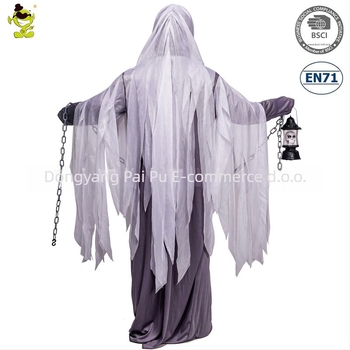 Halloween kostim za odrasle: ogrtač cosplay Lantern Ghost — horor kostim za zabavu (Materijal: Poliester; Glavni materijal: 98% poliester; Spol: Muški; Dob: Odrasli; Prigode: Igre, Anime, Uloga)
