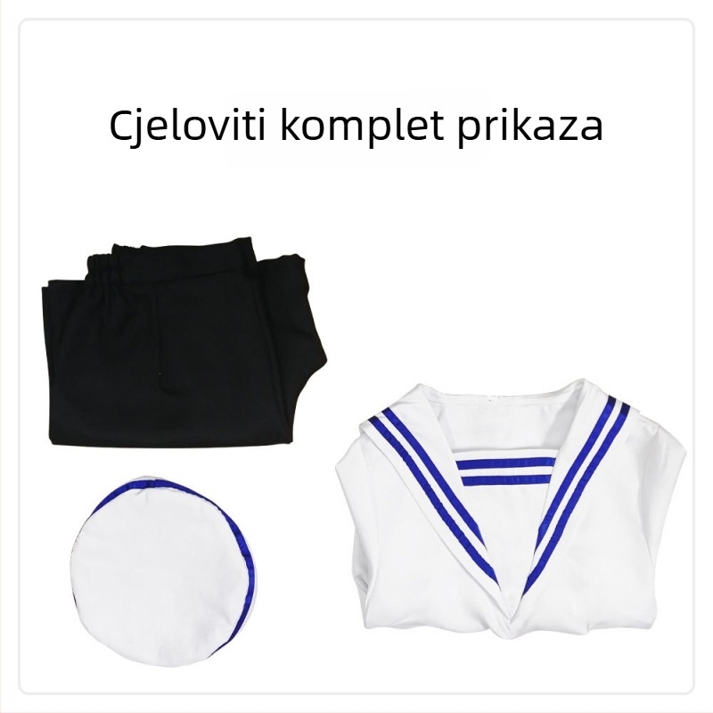 Cosplay kostim uniforma za anime uloge – glavna tkanina 95% najlon, sekundarna tkanina 95% najlon, za žene