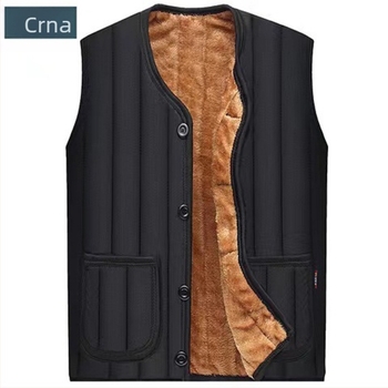 Muška bezrukav vest s fleec podstavom, prugastim uzorkom (poliester materijal, 3D patch džepovi)