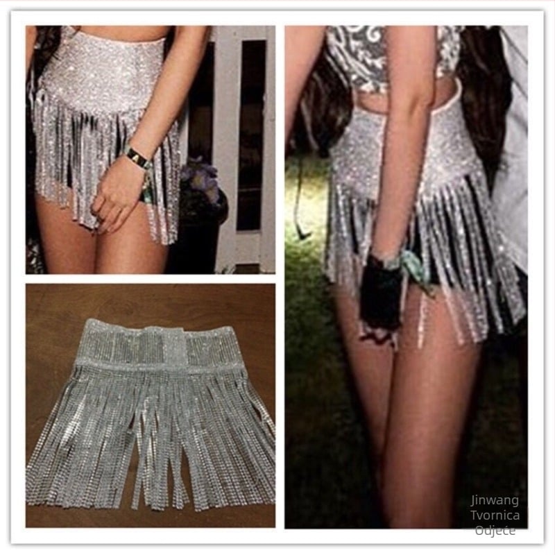 Plesna suknja inspirirana zvijezdama korejske skupine - mini hip suknja, vuneni materijal, stil kraljice sestra