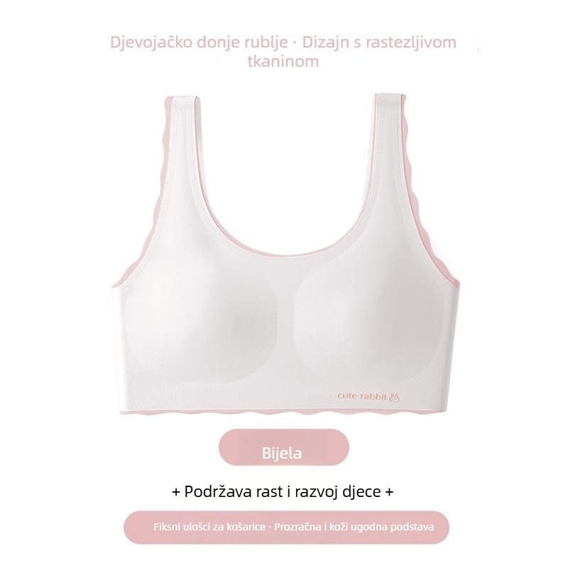 Bešiv grudnjak-tube top za tinejdžerice, prozračan i lagan