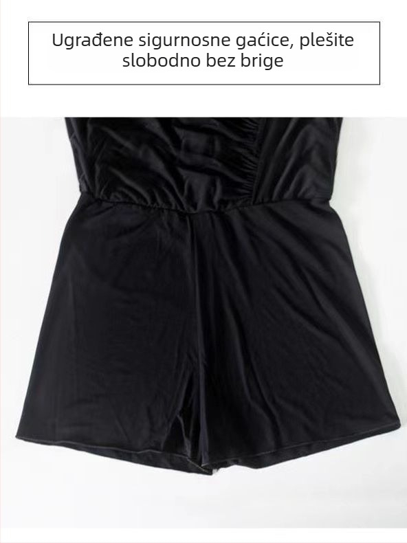 Latino plesna suknja za vježbanje – hip-length, Spandex 93%, podstava Milk Silk, za žene, latino i ballroom ples