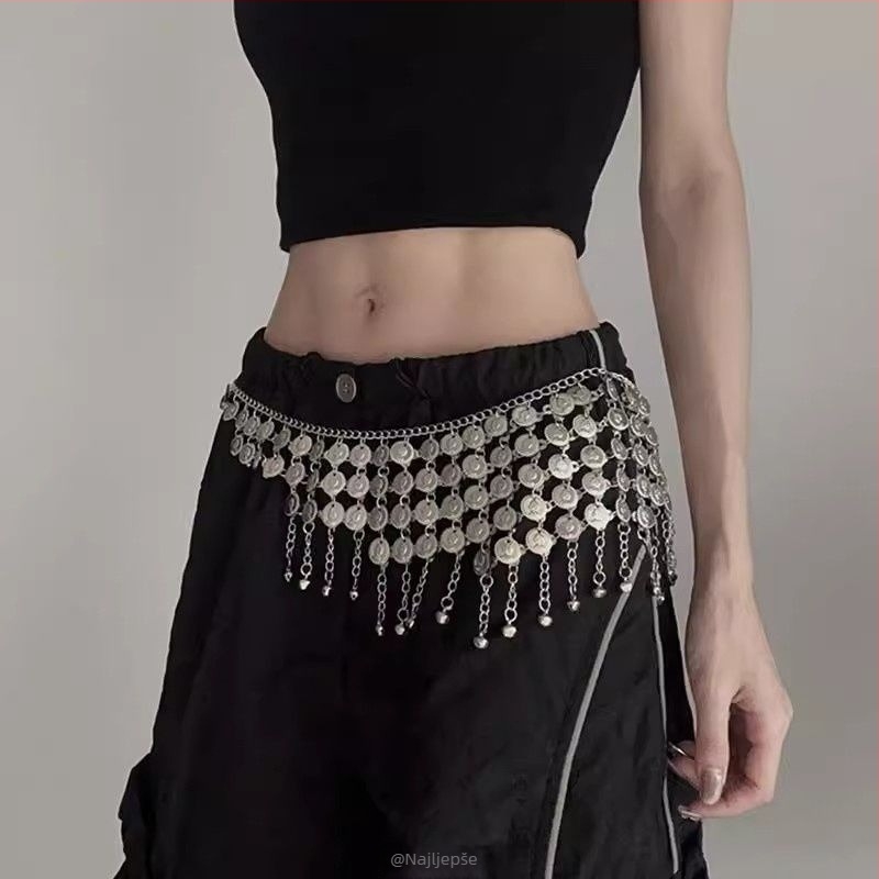 Metalni kaiš za struk – unisex, sportski stil, za mlade, proljeće 2025 lansiranje