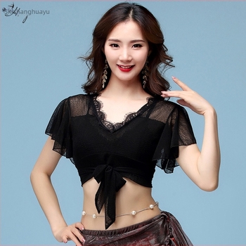 Praktična haljina za orijentalni ples s eyelash lace čipkom, 60% spandex, 20% laneno vlakno, Fashion Huayu