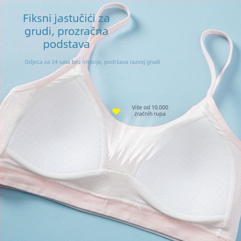 Bez naramenica grudnjak za tine – najlon 90–95%, bezšivan, puni košar s tankim oblikovanim košaricama