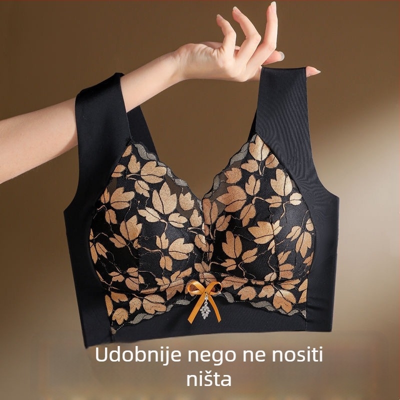 Bešavni ženski grudnjak za velike veličine, blagi podizanje, pun košarica, lijep leđa