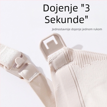 Dojenje grudnjak s tankim oblikovanim košaricama, najlon materijal, bez čeličnih prstena, pogodan za sve faze dojenja