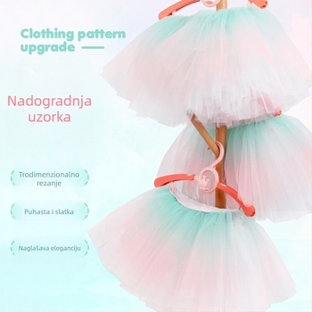 Dječja baletna tutu haljina za djevojčice — kostim za vježbanje, Poliester, 100% poliester, Stil princeza