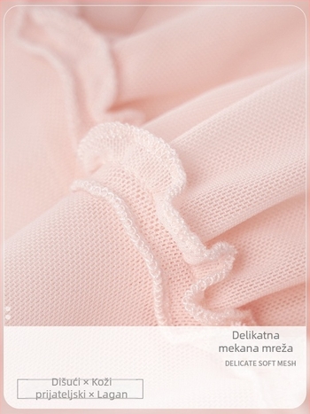 Odrasla baletna suknja s elastičnim pojasom, mekan mrežasti materijal, vanjski materijal najlon 95%, podstava spandeks 5%, srednje duljine