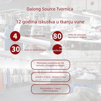 Pleteni džemper na narudžbu (OEM proizvodnja; prilagodba prema nacrtima i uzorcima; izrada uzoraka; kapacitet 1000 komada)