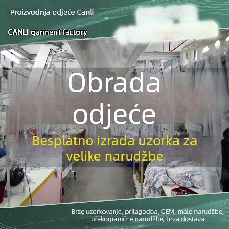 Tkani kaput – OEM prilagođena proizvodnja, obrada po uzorku; 3 dana testiranja uzorka, kapacitet 3000 kom/dan, srednja do visoka klasa, obrade prema nacrtima, 5 dizajnera, glavne tkanine: pamuk, svila, vuna, kašmir, poliester