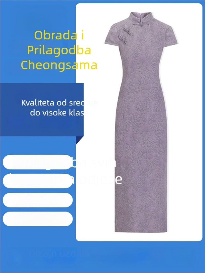 Ženska čipao haljina s prilagođenom obradom, izrada uzoraka i probna proizvodnja, Leica branda, ISO 9001, obrada prema nacrtima, ciklus probnih 3–5 dana