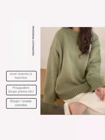 Ispleteni džemper s embroiderijom - prilagodljivo prema uzorcima/OEM/ obrada crteža, 7-dnevno probno razdoblje, proizvodni kapacitet 2000 komada, glavne tkanine: Corduroy, Polyester, Acrylic, Spandex, Ice Silk