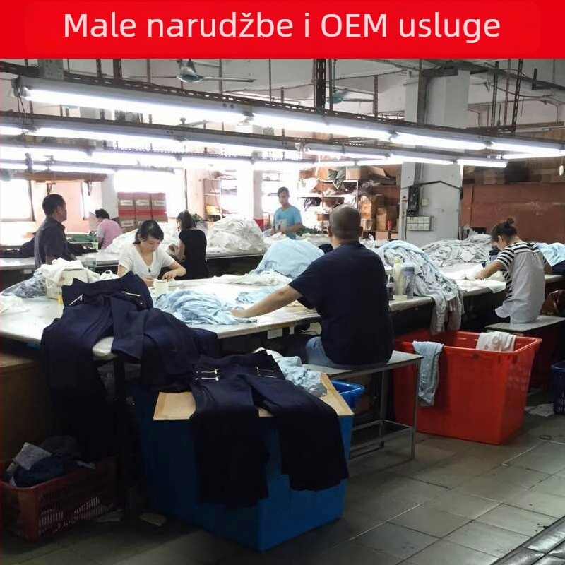 Prilagođena obrada odjeće za ženske pletene i tkanine T‑majice — izrada uzoraka, tisak i vezenje; OEM i obrada po crtežima; Tkanine: pamuk, sintetička vlakna, spandeks, modal; Kapacitet: 600 komada