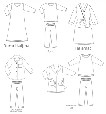 Abaya haljina set od poliestera; OEM lagana personalizacija loga; prilagođavanje prema uzorcima/nacrta; 3-dnevno probno razdoblje