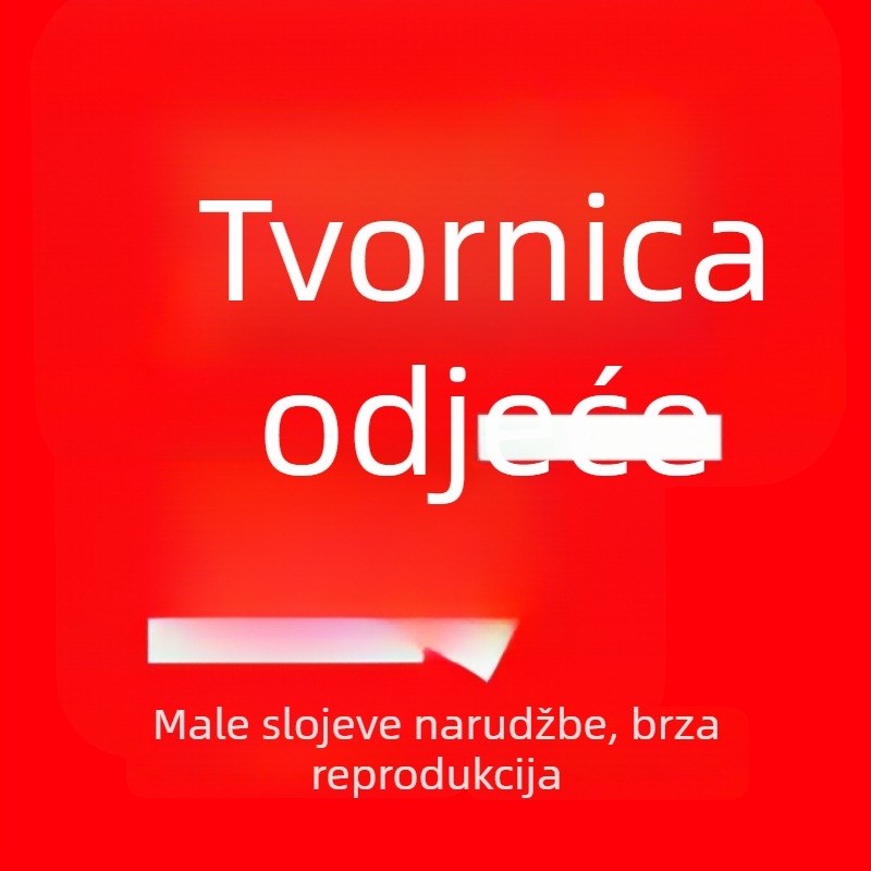Pletena haljina tip majice, tisak i bojanje; probno testiranje, OEM i obrada po crtežima; proizvodni kapacitet 5000 komada; proljeće 2025.
