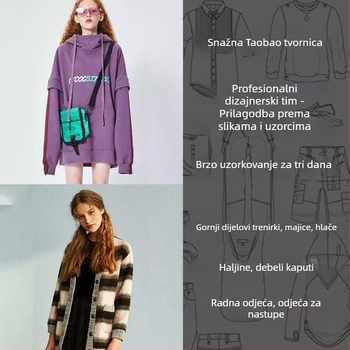 OEM pletene majice i duksevi, male serije uzoraka po crtežima, unisex odjeća srednje do visoke klase