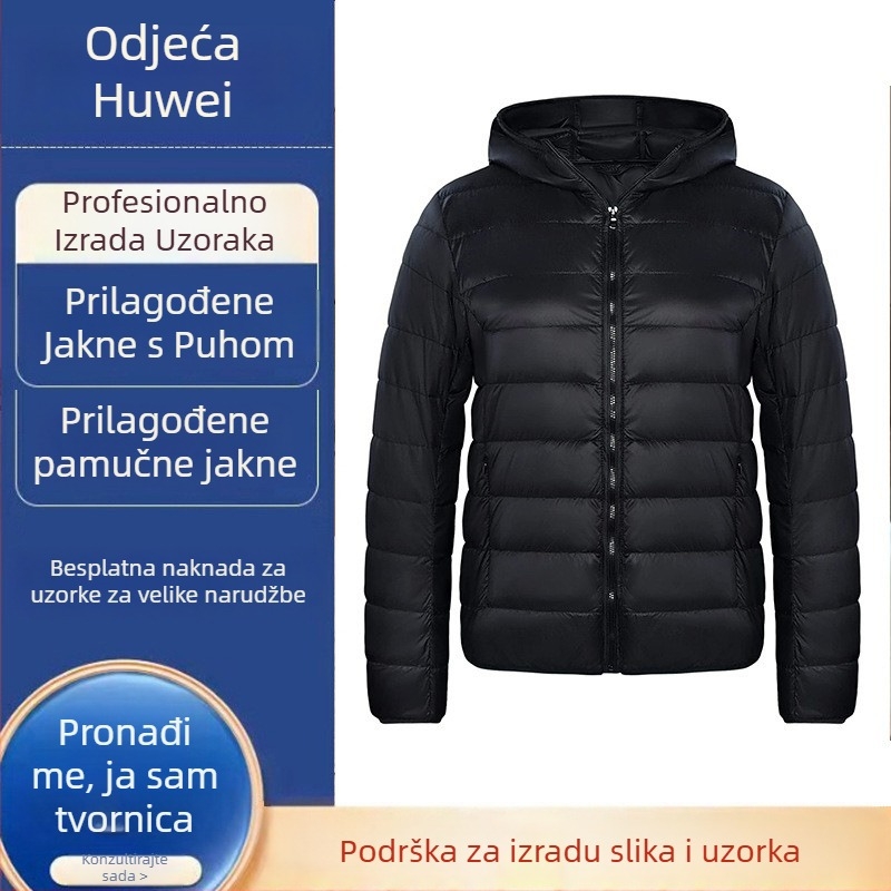 Jakna od perja, po narudžbi, OEM obrada prema nacrtima, trodnevni uzorčni ciklus, kapacitet 1000 kom/dan