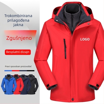 Prilagođena radna jakna s logom – 3-in-1 ojačano skupinsko odijelo, OEM proizvodnja prema crtežima, 3-dnevni probni ciklus, do 3000 kom./dan, glavni materijali: pamuk, poliester, vuna