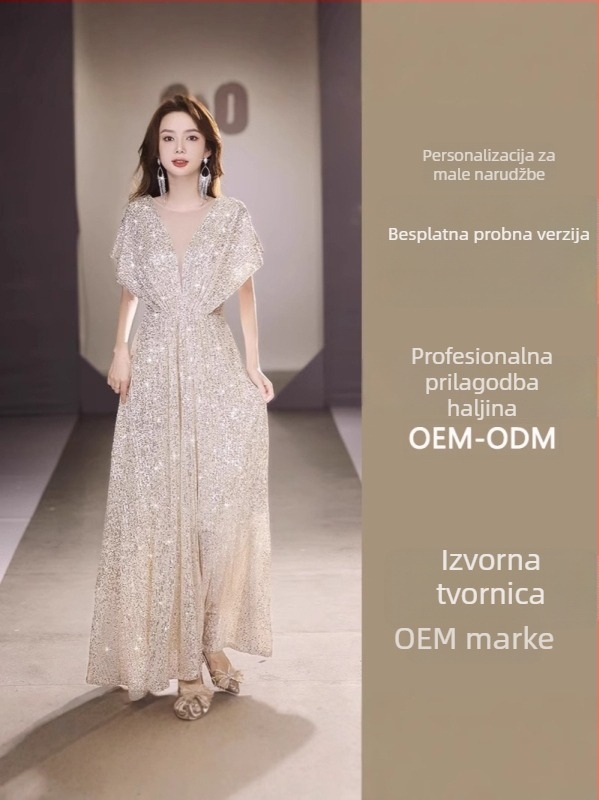 Haljina od tkanine, srednje do visoke klase proizvodnje, OEM po crtežima, 5 faza probnog oblikovanja, kapacitet do 5000 komada, 5 dizajnera
