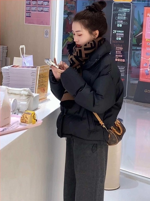 Ženska zimska jakna s perjem od patke, debeli Chenille materijal, Spandex tkanina