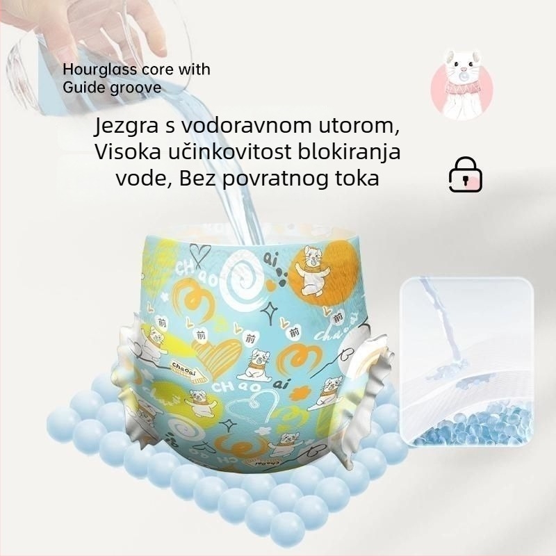 Pelene Pull-Up Pants – Adore, osnovno pakiranje, rok trajanja 3 godine, za bebe 0–18 mjeseci