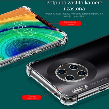 Zaštitna silikonska maska za Huawei Mate30 – puna zaštita, otpornost na padove, materijal: silikon