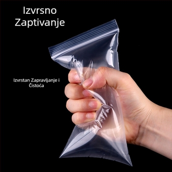 Tanká prozirna vodootporna i prašćiva zaštitna vrećica s automatskim zatvaranjem, za pakiranje mobitela; materijal: novi PE; duljina zatvaranja: 1–1,5 cm; prilagodljivo