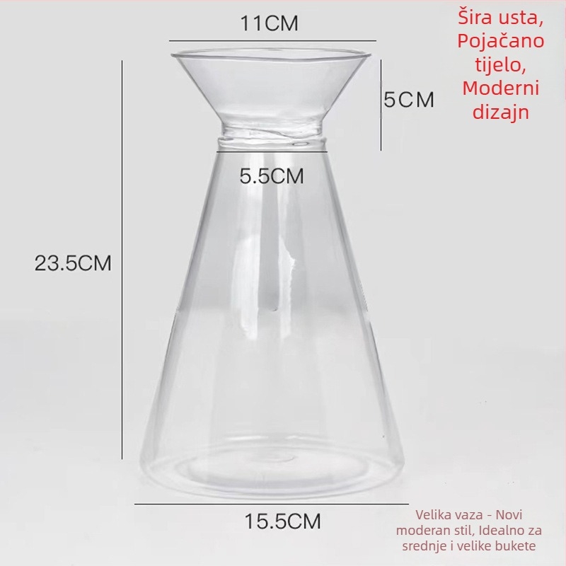 Plastična spiralna vaza za cvijeće s unutarnjom uloškom za hidroponske aranžmane; poluautomatizirana proizvodnja; mogućnost privatne oznake; brand Beautiful; tolerancija ±1–2 cm