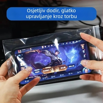 Čvrsta samouzavara vrećica za mobitel – vodootporna i otporna na prašinu, kompatibilna s dodirnim zaslonom, PE, duljina zatvarača 1–1,5 cm