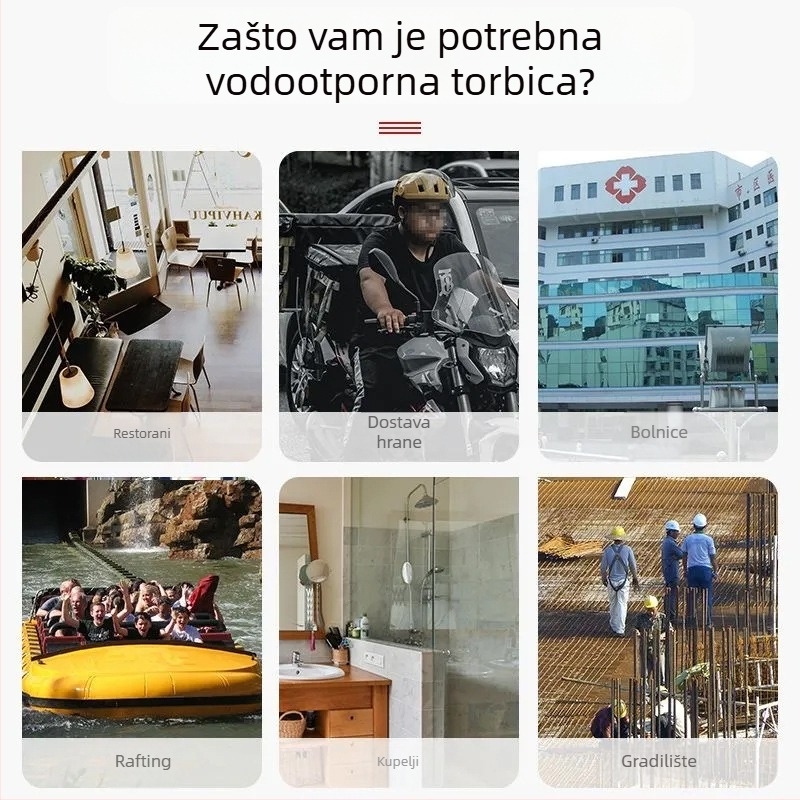 Čvrsta samouzavara vrećica za mobitel – vodootporna i otporna na prašinu, kompatibilna s dodirnim zaslonom, PE, duljina zatvarača 1–1,5 cm