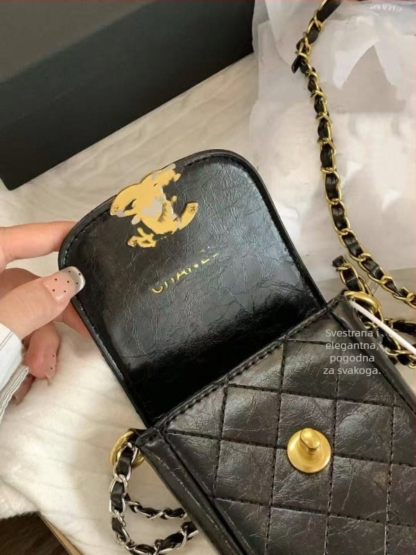 Torbica za telefon od PU kože, zaključavanje, vertikalni kvadratni oblik, gradska jednostavnost