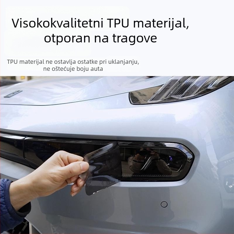 TPU zaštitni film za prednja i stražnja svjetla, kompatibilan Zeekr 001/X, bez marke