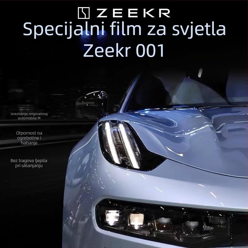 TPU zaštitni film za prednja i stražnja svjetla, kompatibilan Zeekr 001/X, bez marke